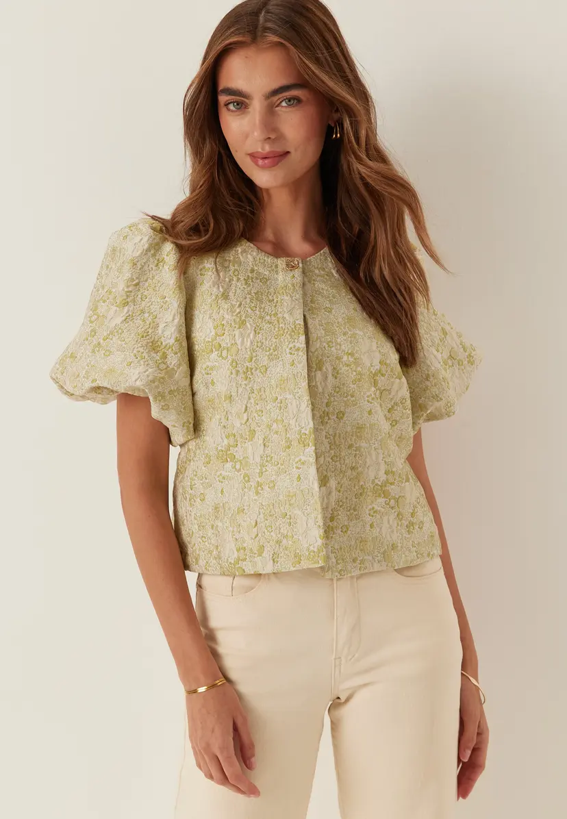Vila Vikaia O-neck 2/4 JACQUARD BOLERO