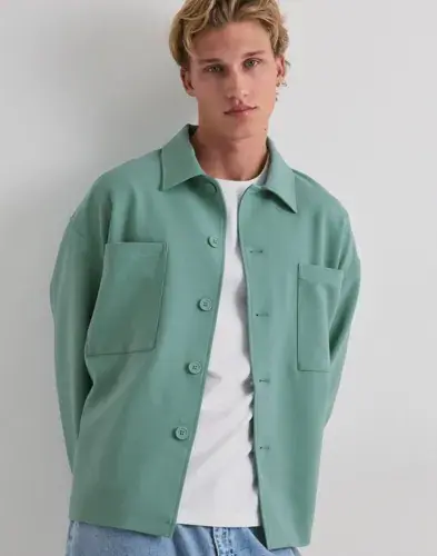Que Sera Sera Que Sera Sera Brody Boxy Overshirt Overshirts Grønn