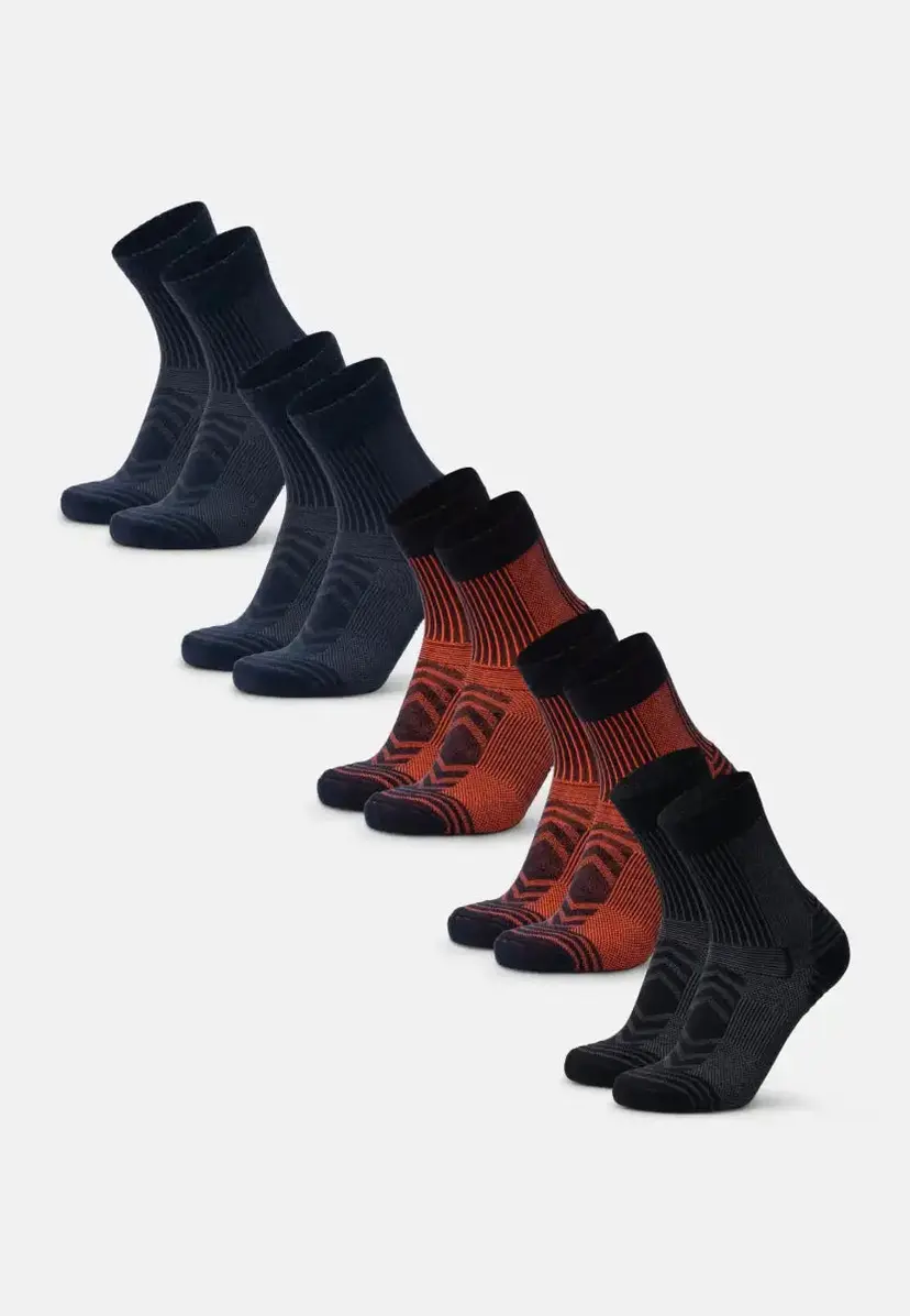 DANISH ENDURANCE DANISH ENDURANCE LIGHT CREW VANDRESTRØMPER, Navy/Orange | Black | Navy, 43-47