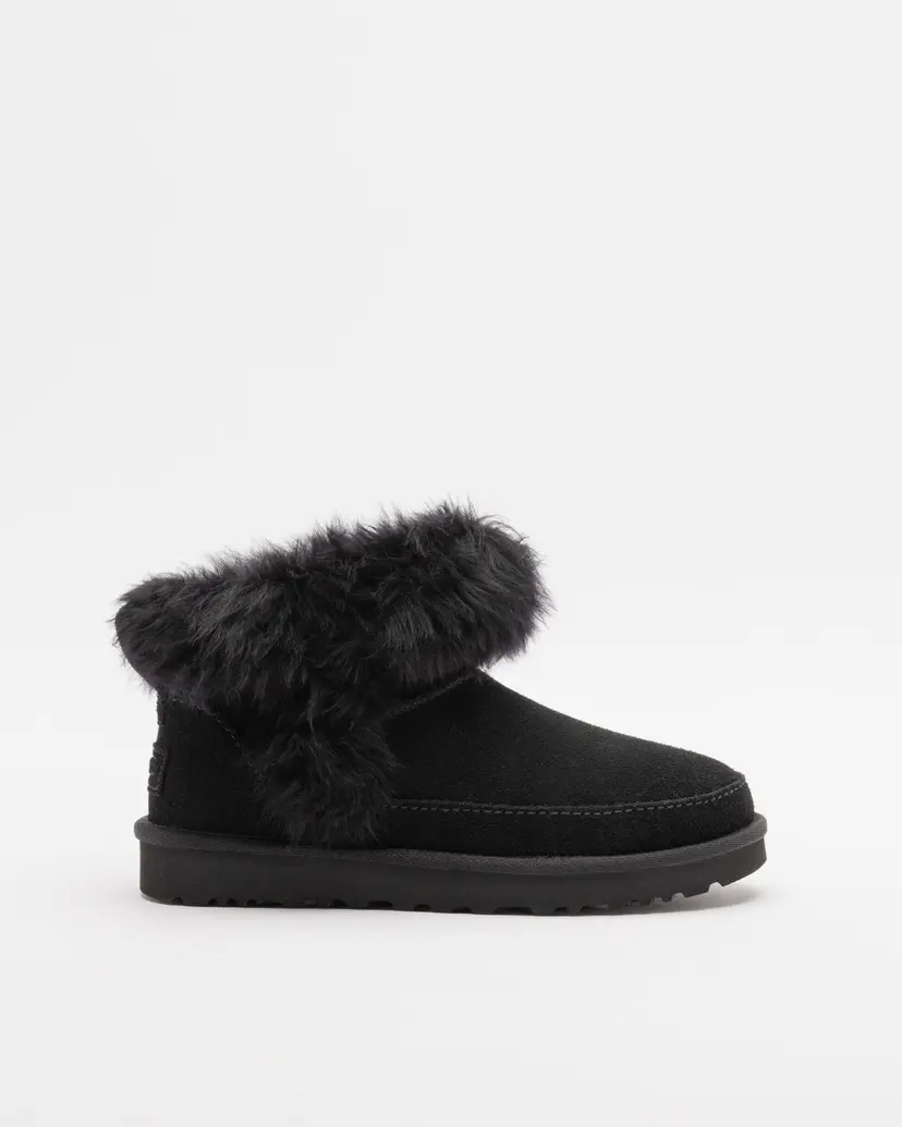 UGG Ugg Classic Ultra Mini Chalet Black Ankle Boots