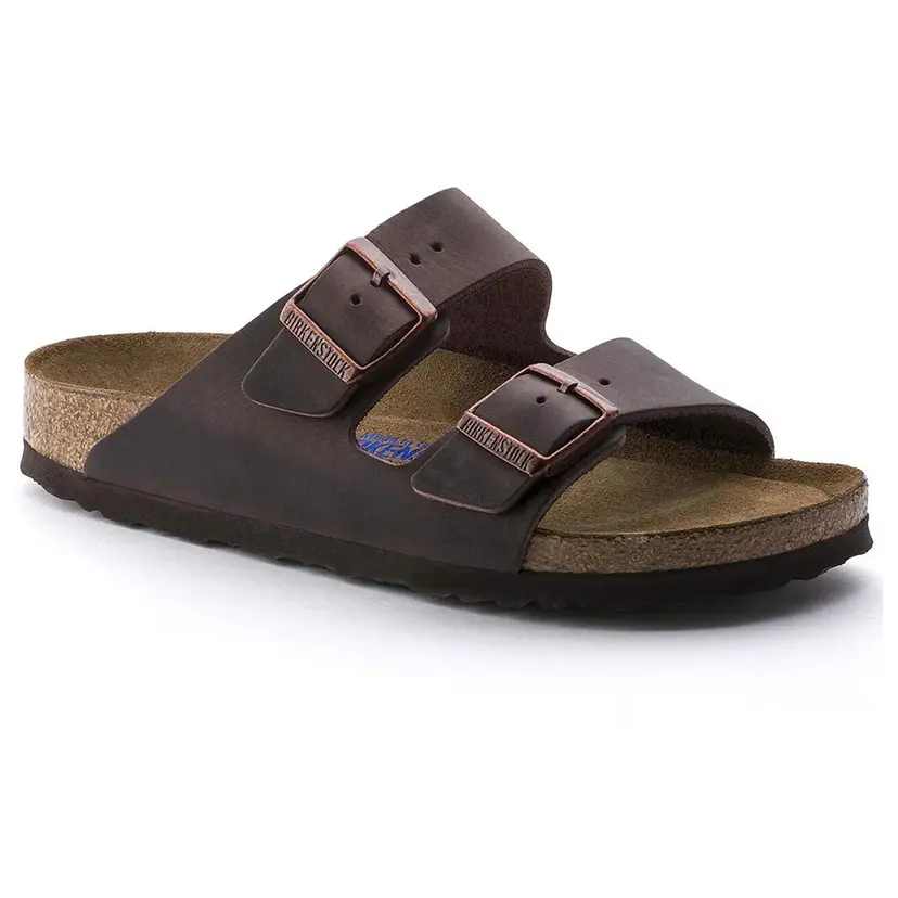 Birkenstock Birkenstock Arizona Soft Footbed Natural Leather Oiled Narrow Habana