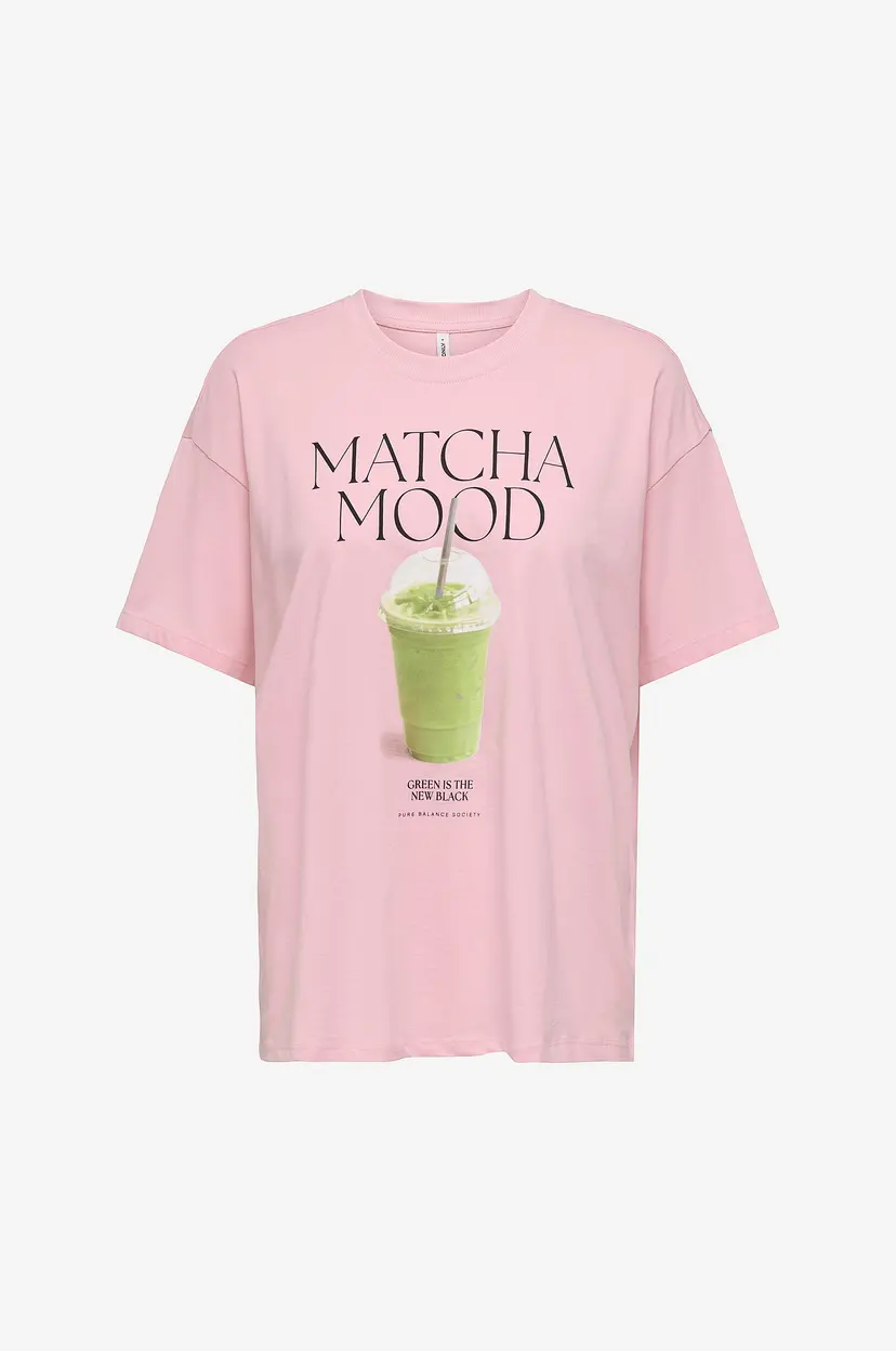 ONLY T-skjorte onlVivvi Life S/S Lovely Top Jrs NO - Rosa
