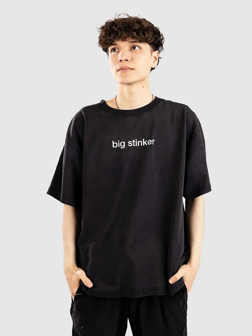 A.LAB A.LAB Brainrot Big Stinker Boxy T-skjorte svart