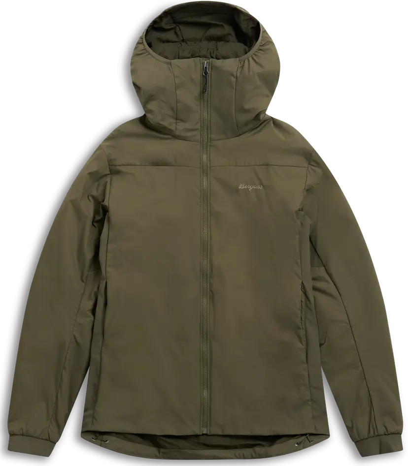 Bergans Bergans Men's Holo Insulated Hood Jacket Dark Green Mud