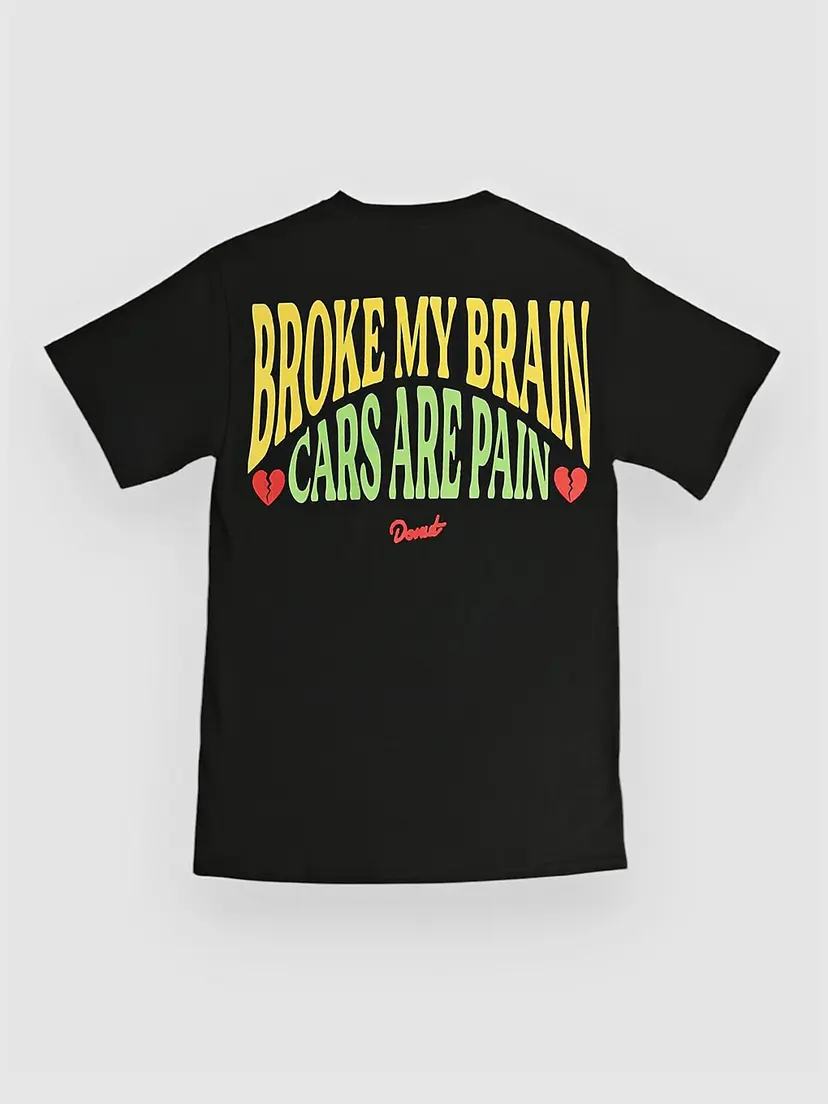 Donut Donut Broke My Brain T-skjorte svart