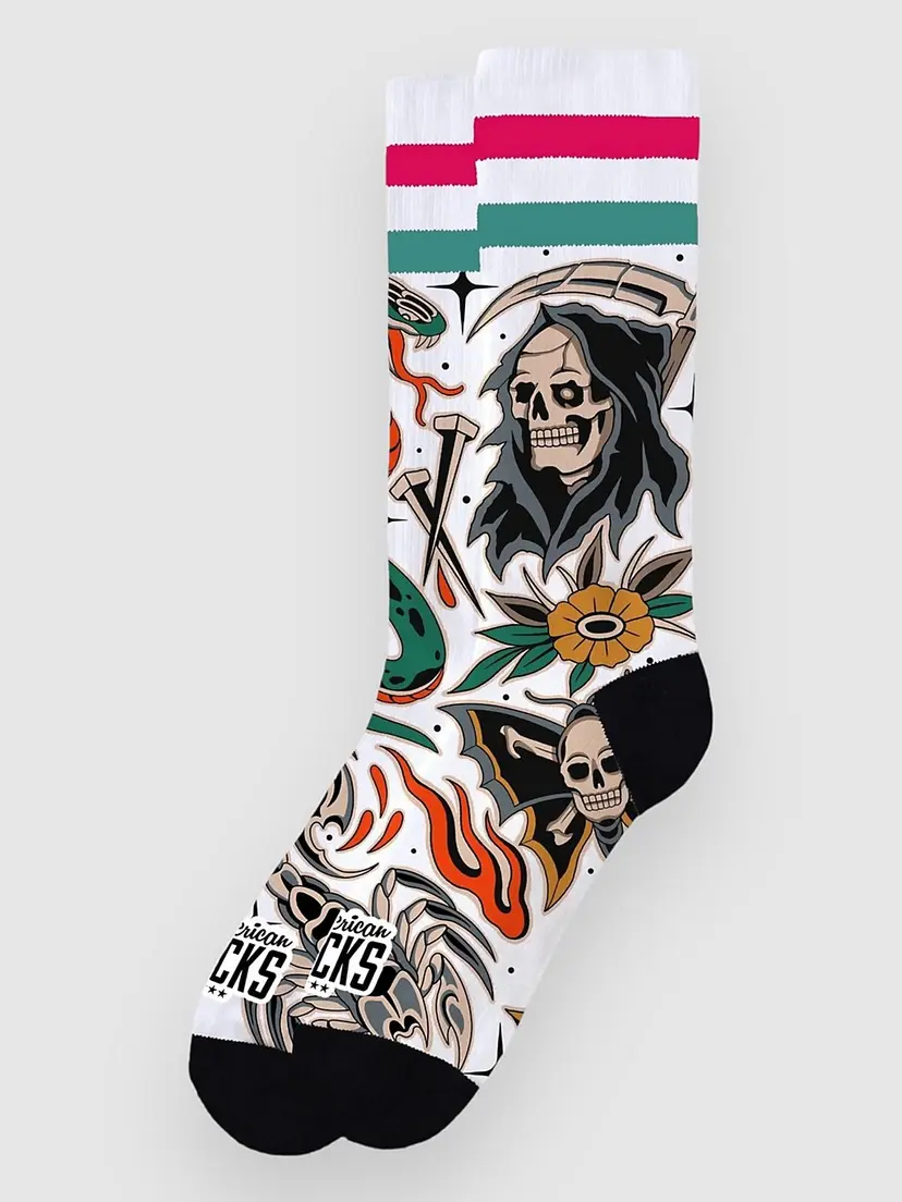 American Socks American Socks Death Proof - Mid High Socks mønster