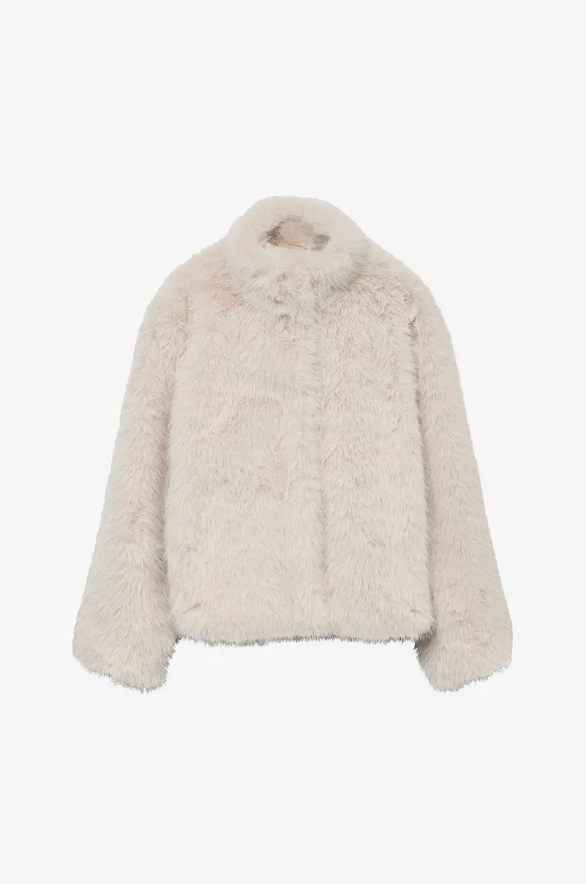 Vero Moda Fuskepels vmMonroe Short Jacket - Beige