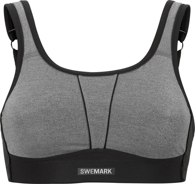 Swegmark Swegmark Movement Sports Bra Grey Melange/black