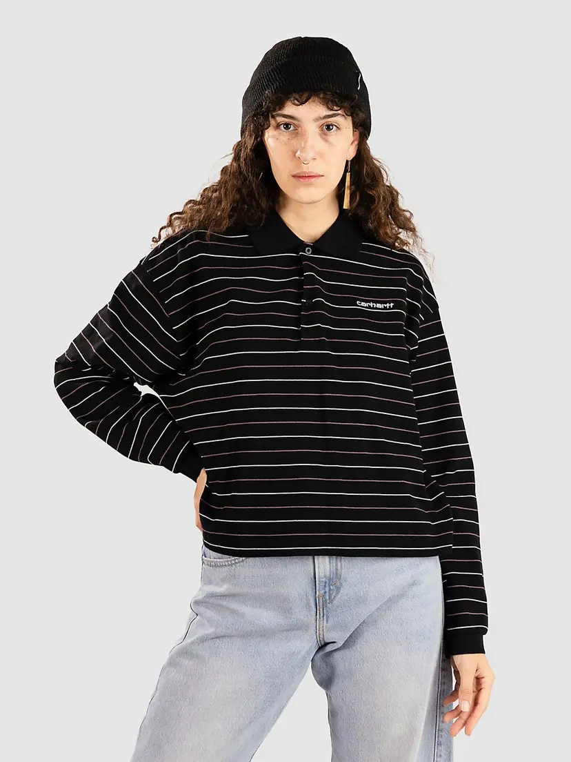 Carhartt Wip Carhartt WIP Mabel Langermet Polo svart