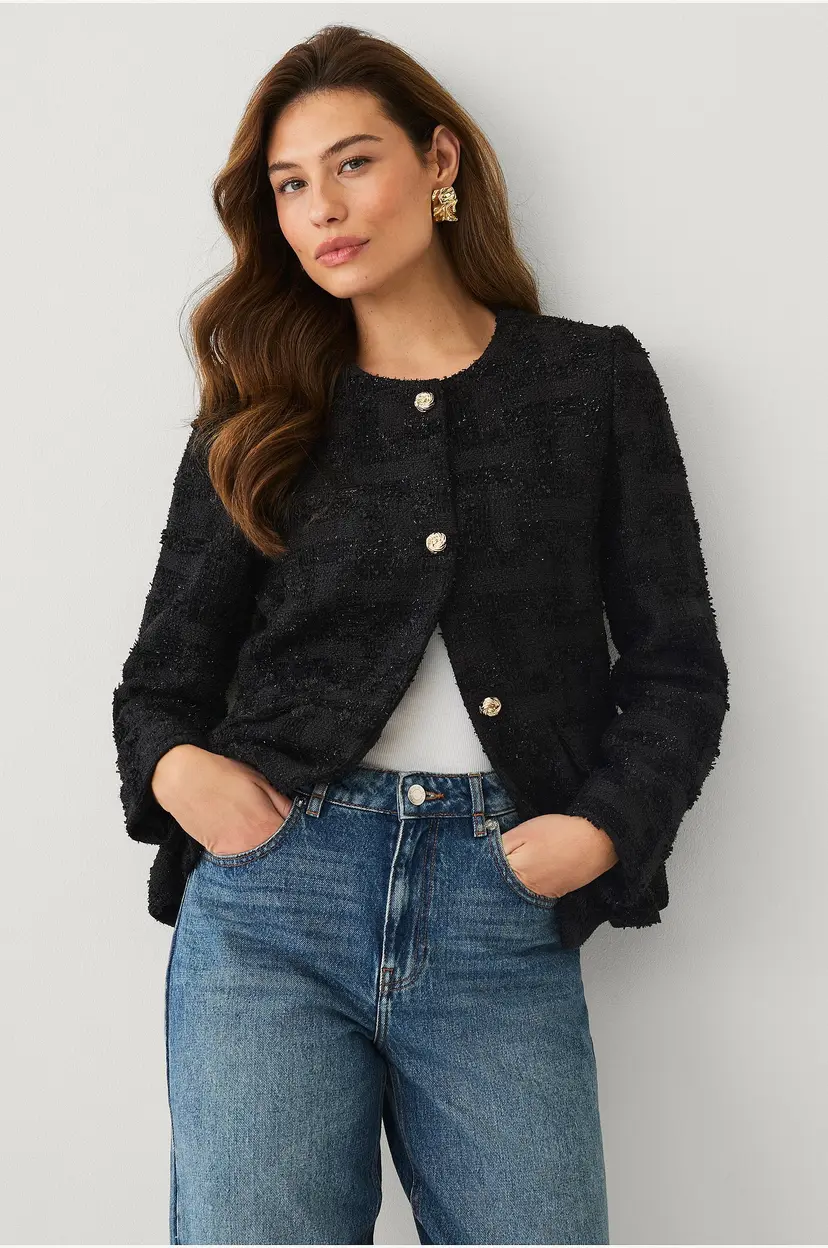 Ellos Collection Figursydd blazer - Svart