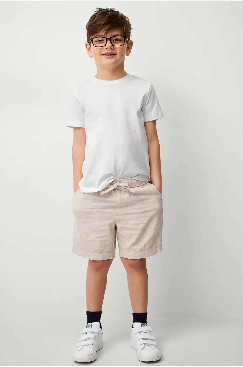 Ellos Collection Shorts i lin Melker - Beige