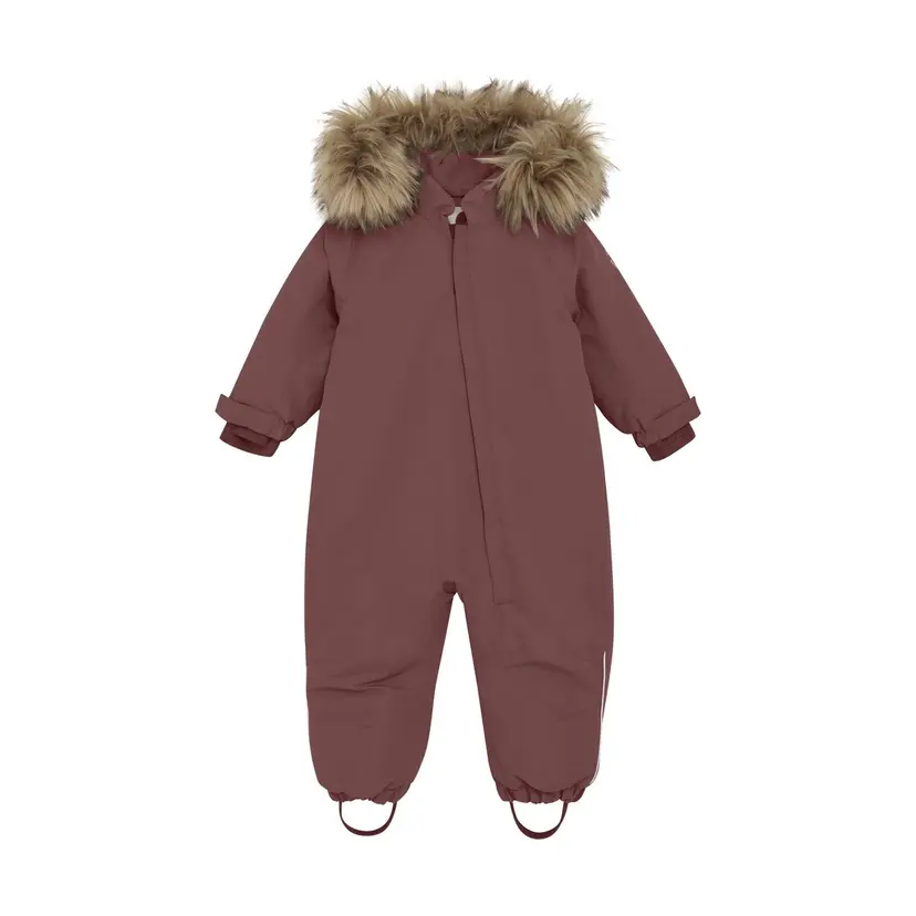 En Fant En Fant Baby Vinterdress Med Fuskepels Rose Taupe (80 / 1 år)