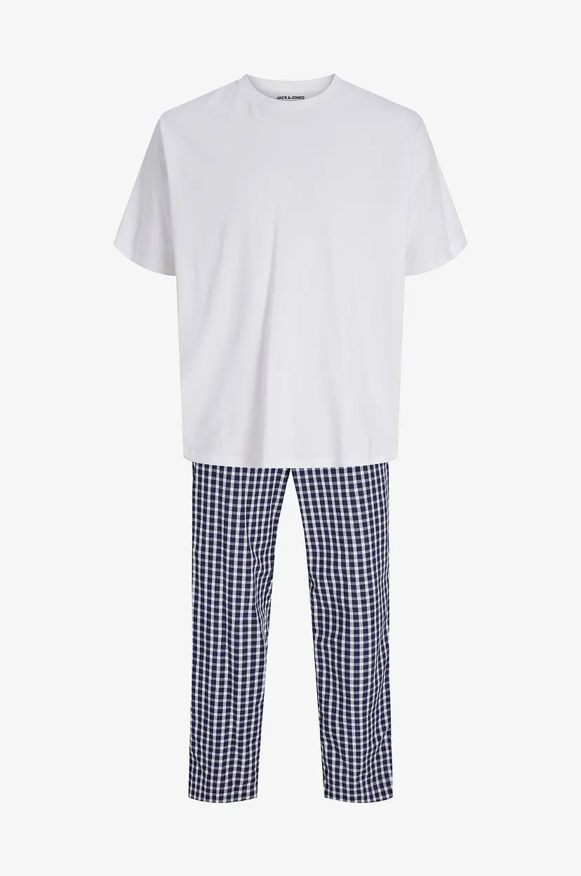 Jack & Jones Pyjamas jacFlorence SS Tee And Pants W - Hvit