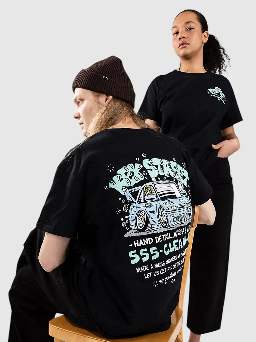 Key Street Key Street X FRKO Car Wash T-skjorte svart
