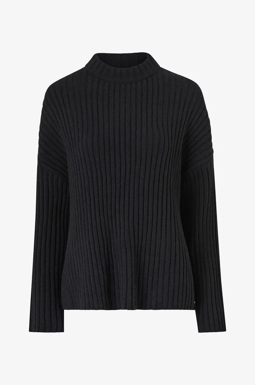 Aim'n Genser Rib Knit Sweater - Svart