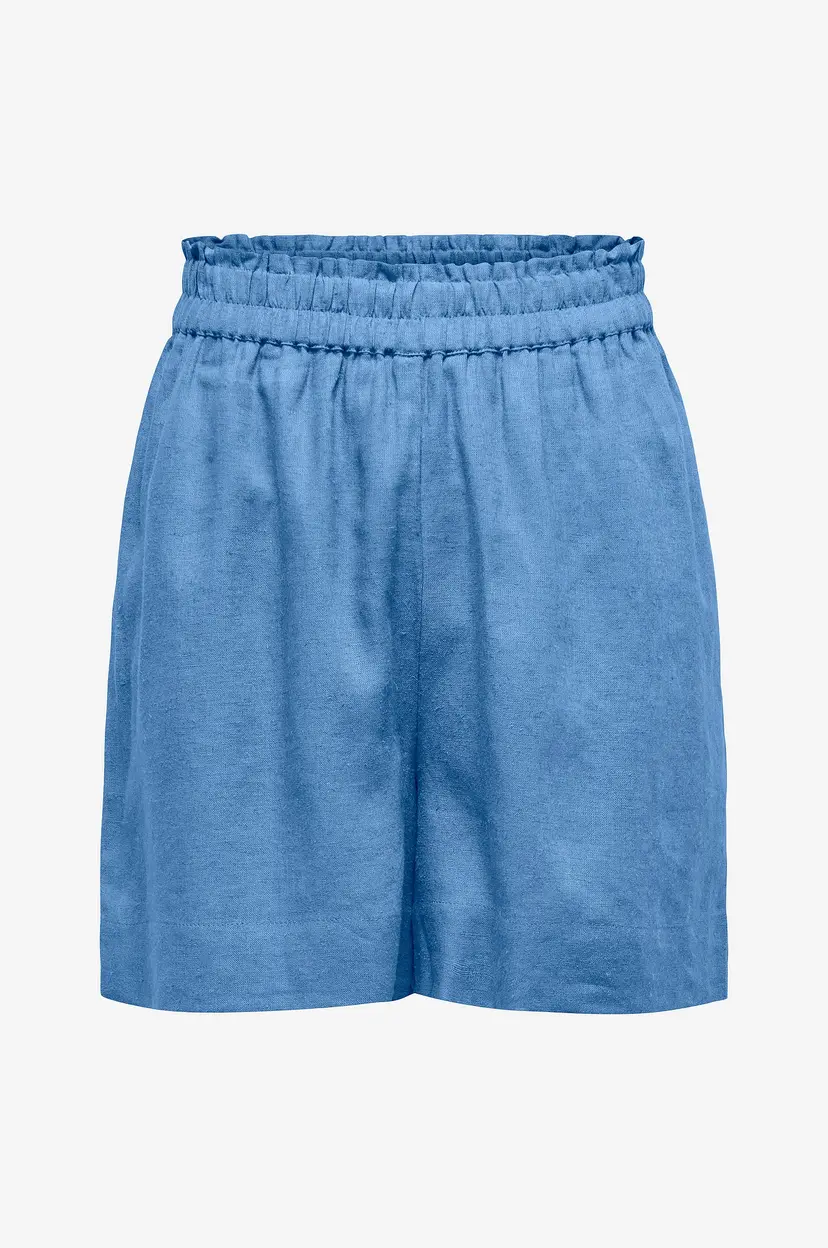 ONLY Shorts onlTokyo HW Linen Blend Shorts - Blå