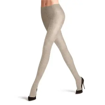 Falke Falke Strømpebukser Family Women Tights Lysgrå bomull S/M Dame