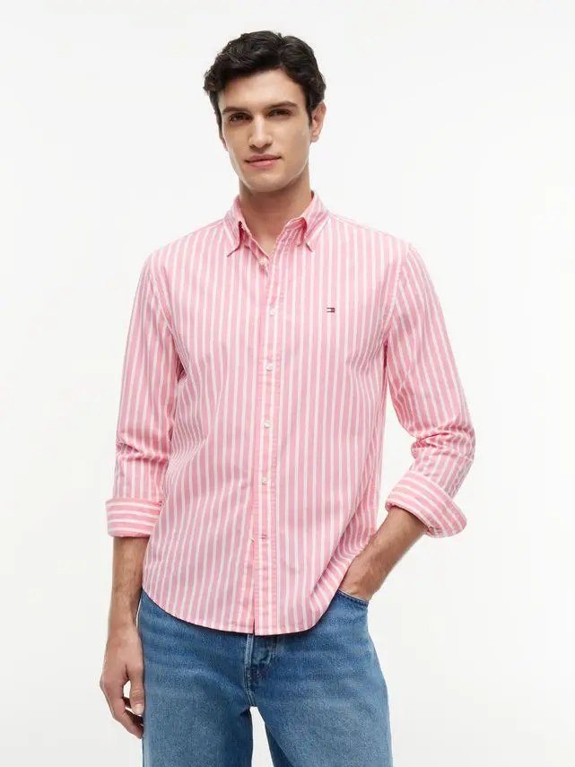 Tommy Hilfiger FLEX POPLIN SEASONAL STRIPE SHT