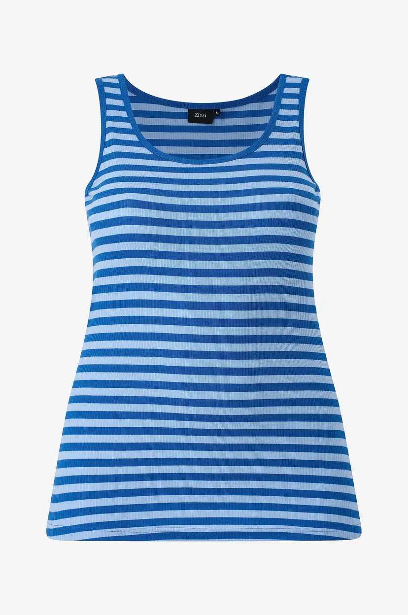 Zizzi Singlet caAmilla S/L - Blå
