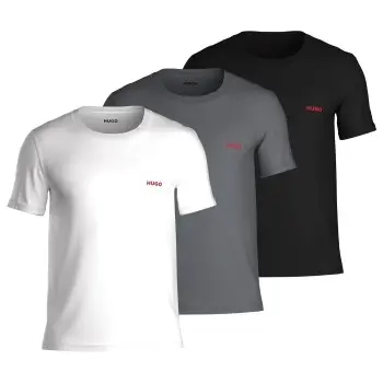 Hugo HUGO 3P Triplet T-Shirt D1 Grå/Svart bomull XX-Large Herre
