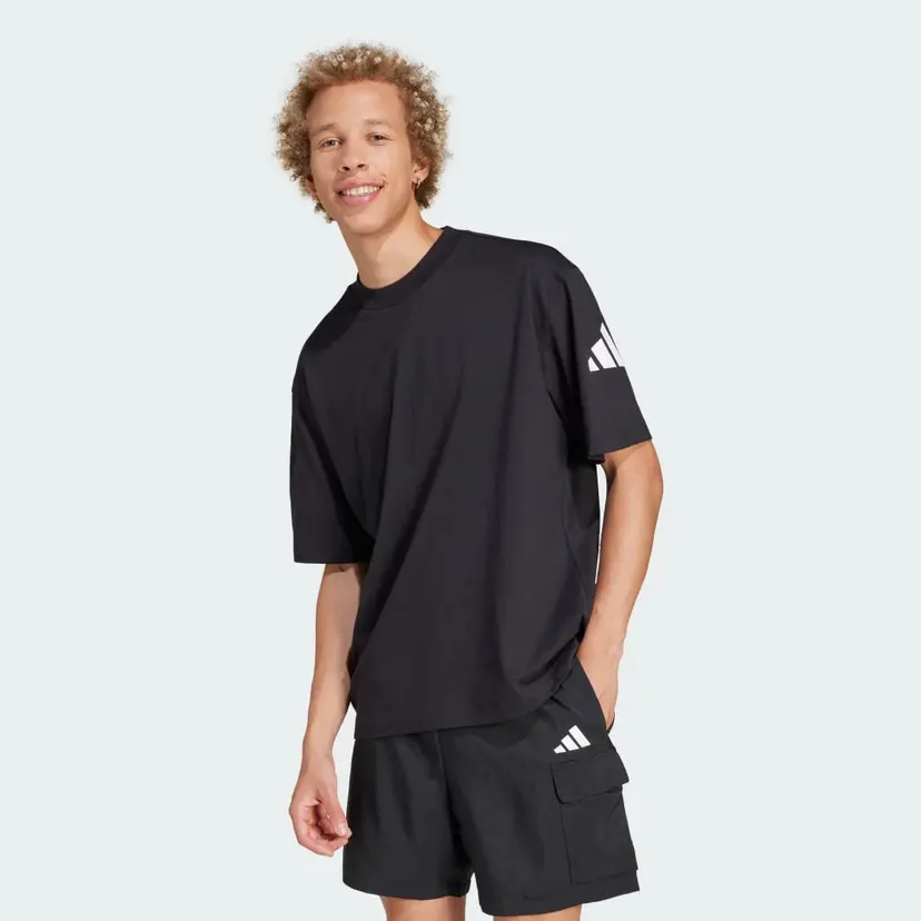 Adidas Essentials Loose Fit 3 Bar Logo T-skjorte