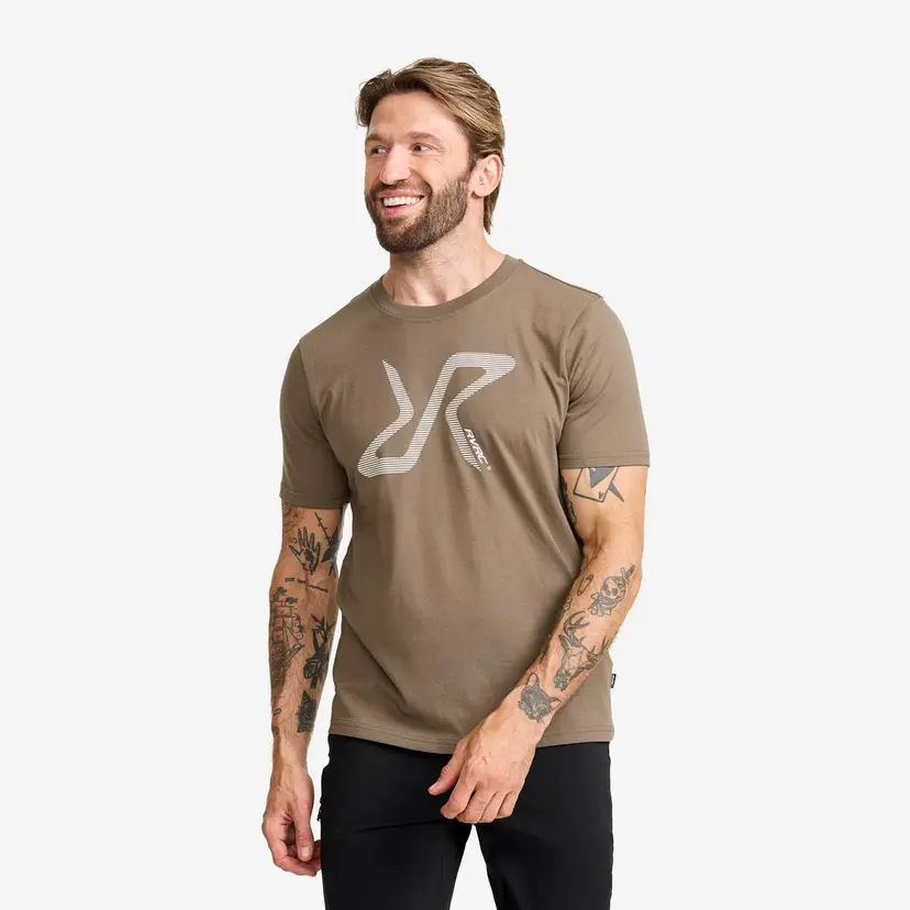 RevolutionRace Easy Graphic Logo T-Shirt Herre Morel