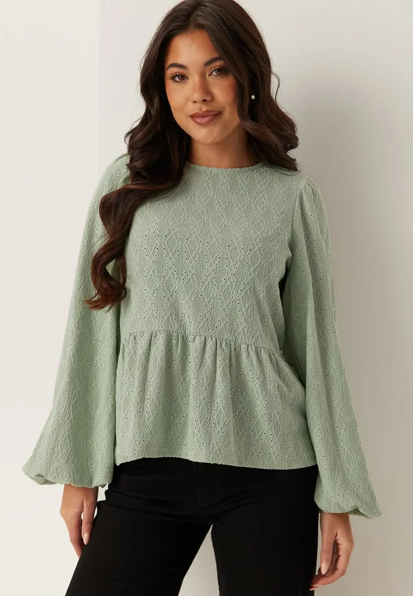 Bubbleroom Broderie Anglaise Blouse