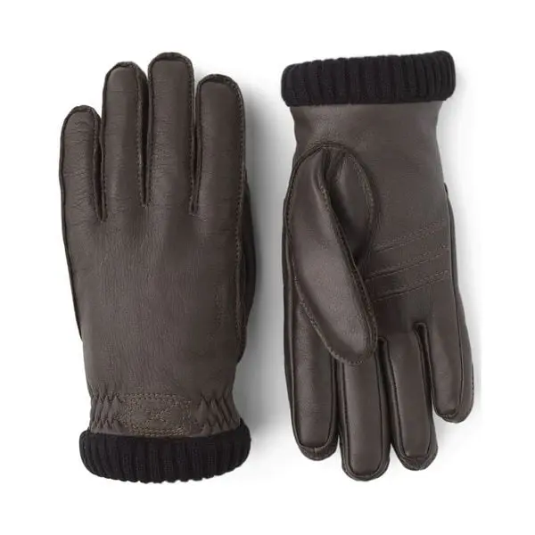 Hestra Hestra Deerskin Primaloft Rib Dark brown