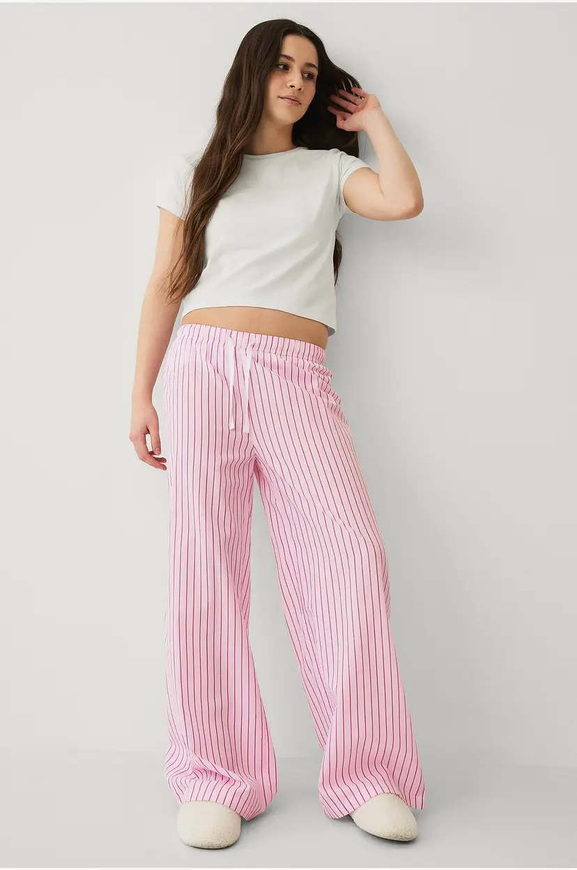 Ellos Collection Pysjsett i poplin - Rosa