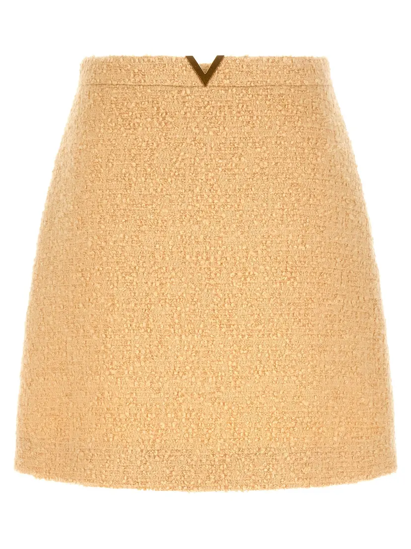 Valentino Garavani Valentino Garavani Miniskjørt – Beige