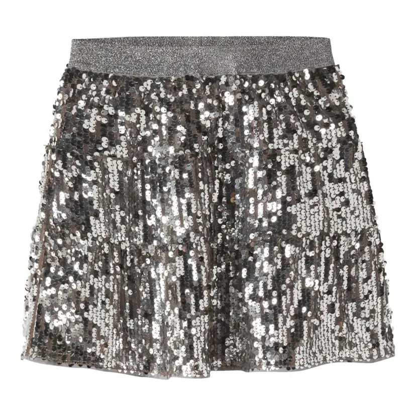 NAME IT Name It - Skjørt Riscing Paljetter Silver
