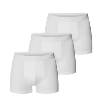Bread & Boxers Bread and Boxers Boxer Briefs 3P Hvit økologisk bomull XX-Large Herre