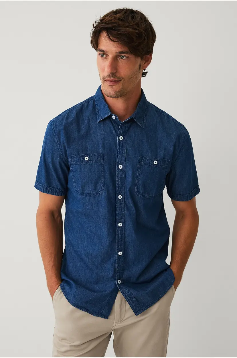 Ellos Collection Denimskjorte Walter - Blå