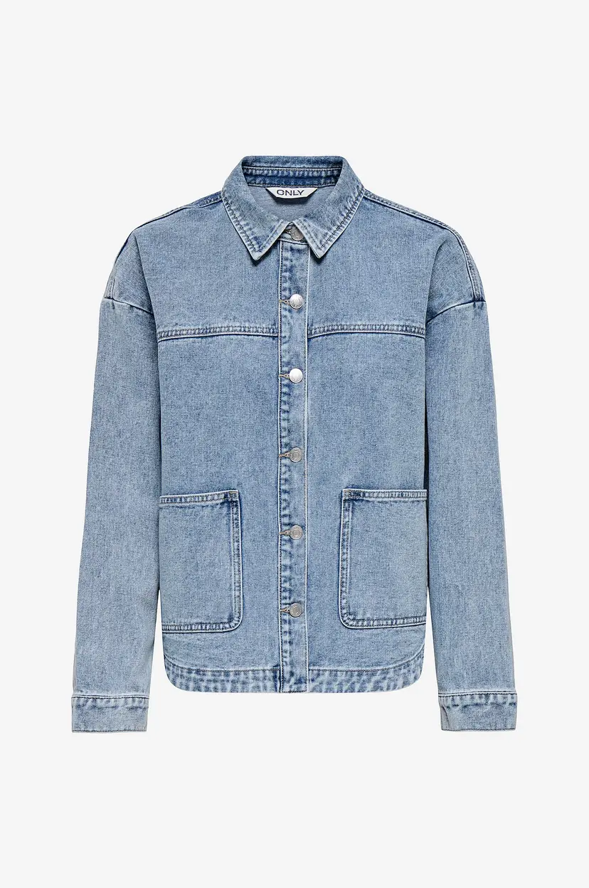ONLY Denim jakke onlLara LS Dnm Shacket - Blå