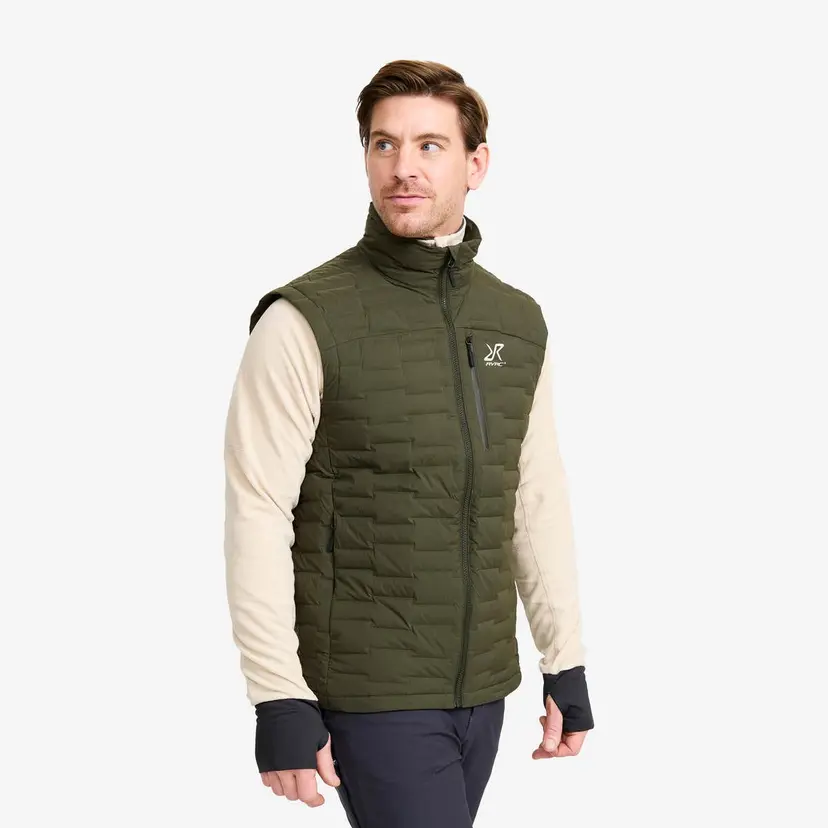 RevolutionRace Flex Stretch Down Vest Herre Forest Night