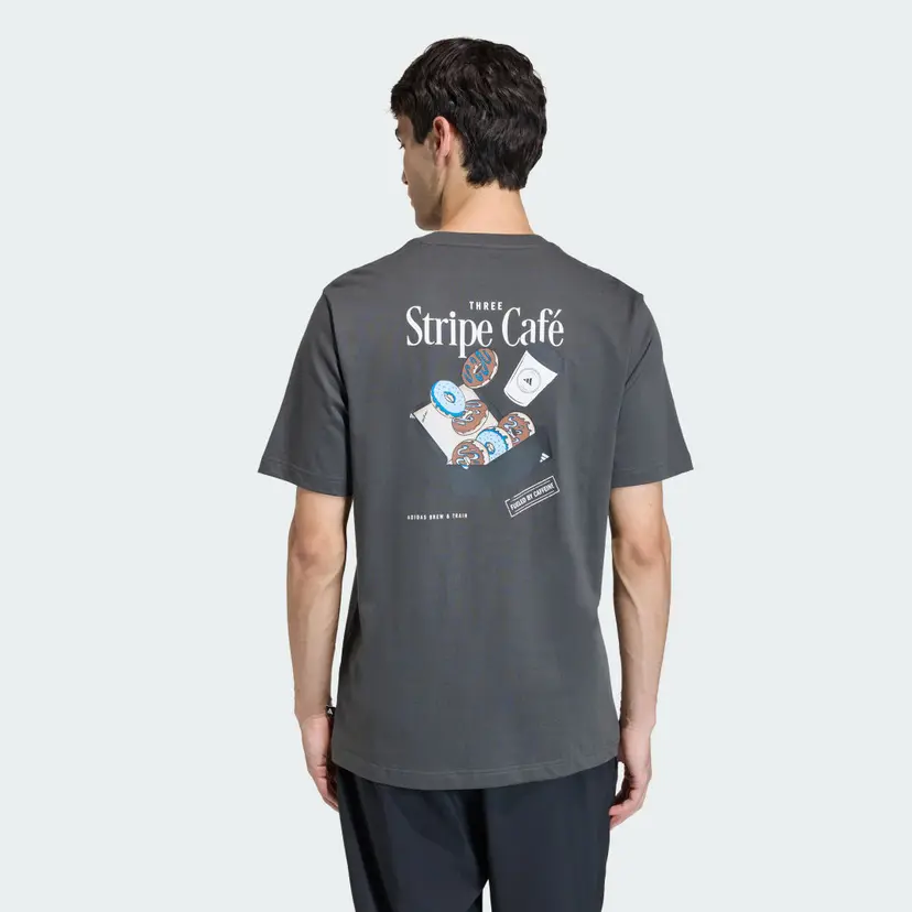 Adidas COFFEE CAFE DONUT BOX GRAPHIC T-SKJORTE