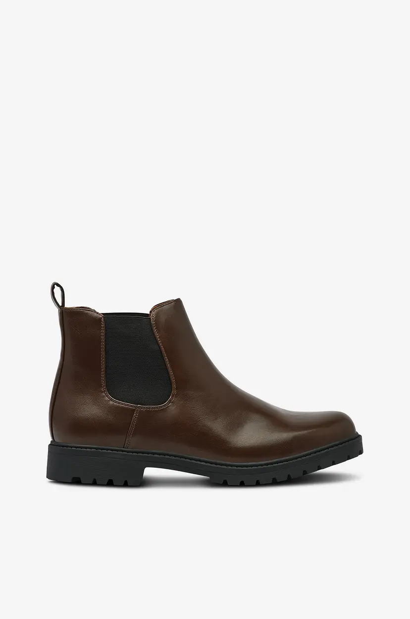 Jack & Jones Chelseaboots Jfwduneland PU Boot LN - Brun