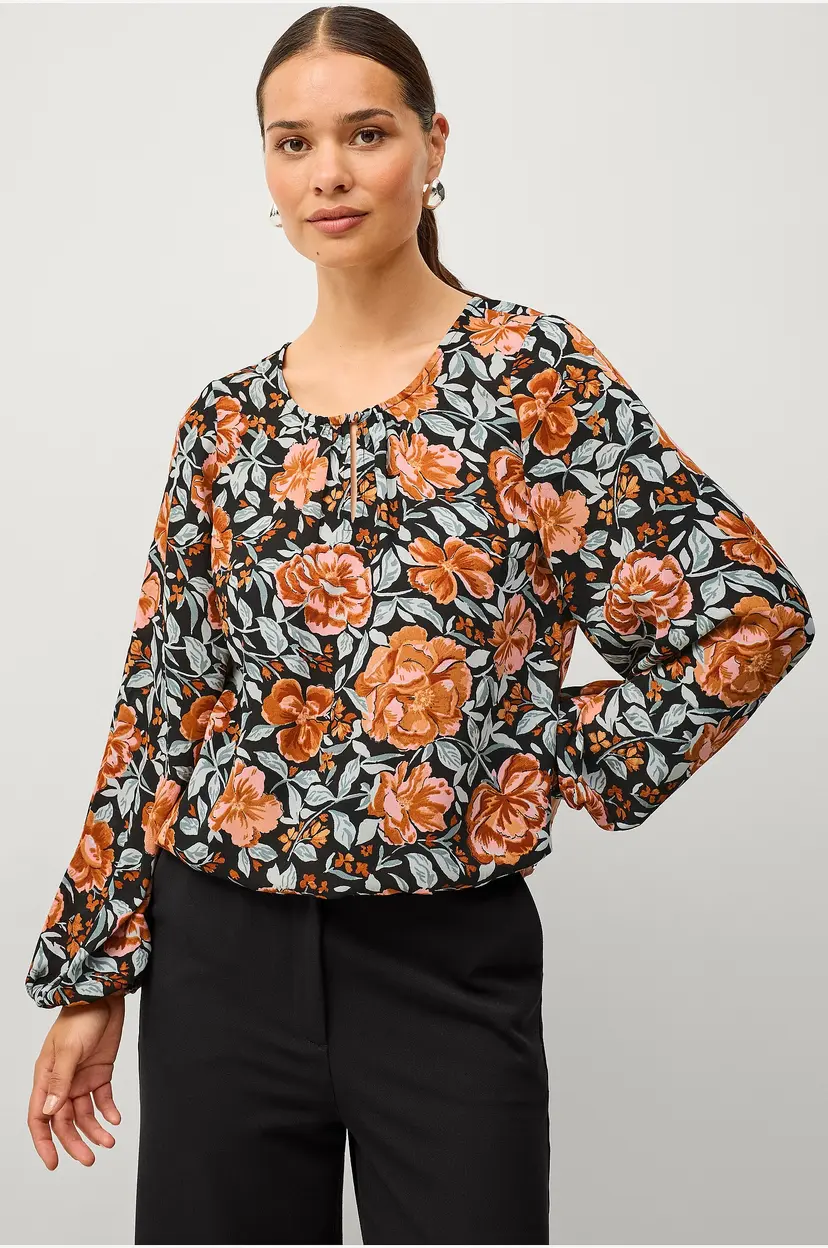 Ellos Collection Bluse med brede ermer - Rosa