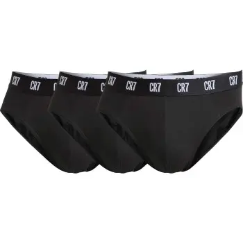 CR7 Cristiano Ronaldo CR7 Cristiano Ronaldo 3P Basic Brief Svart bomull X-Large Herre