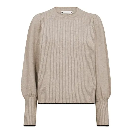 Co Couture Co' Couture - Row O-Puff Knit - Creme