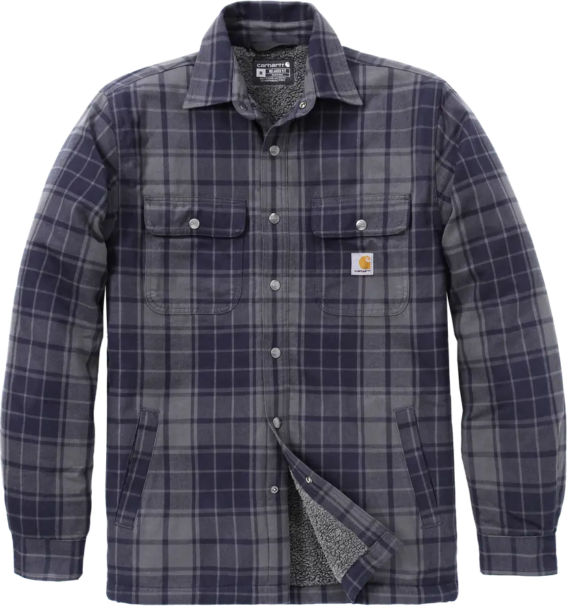 Carhartt Carhartt Men's Hubbard Plaid Shirt Jac Navy/Shadow