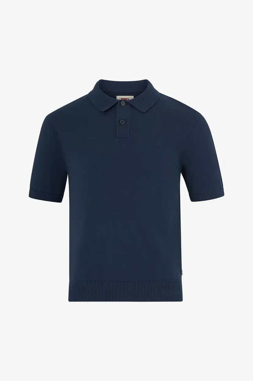Levi's Genser Sweater Knit Polo - Blå