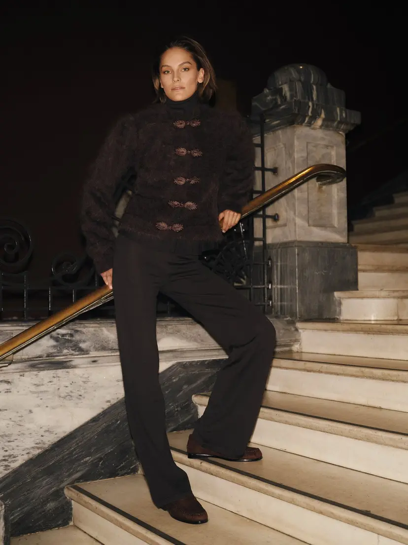 ella&il Mubi Merino Pants Dark Brown - S