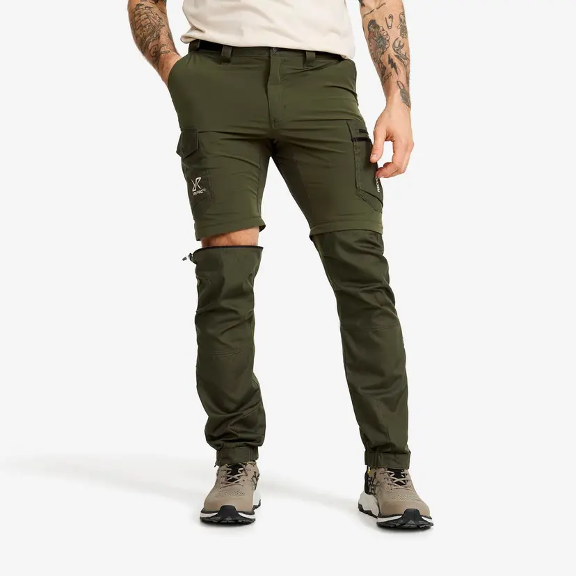 RevolutionRace Rambler Lightweight Zip-off Pants Herre Forest Night
