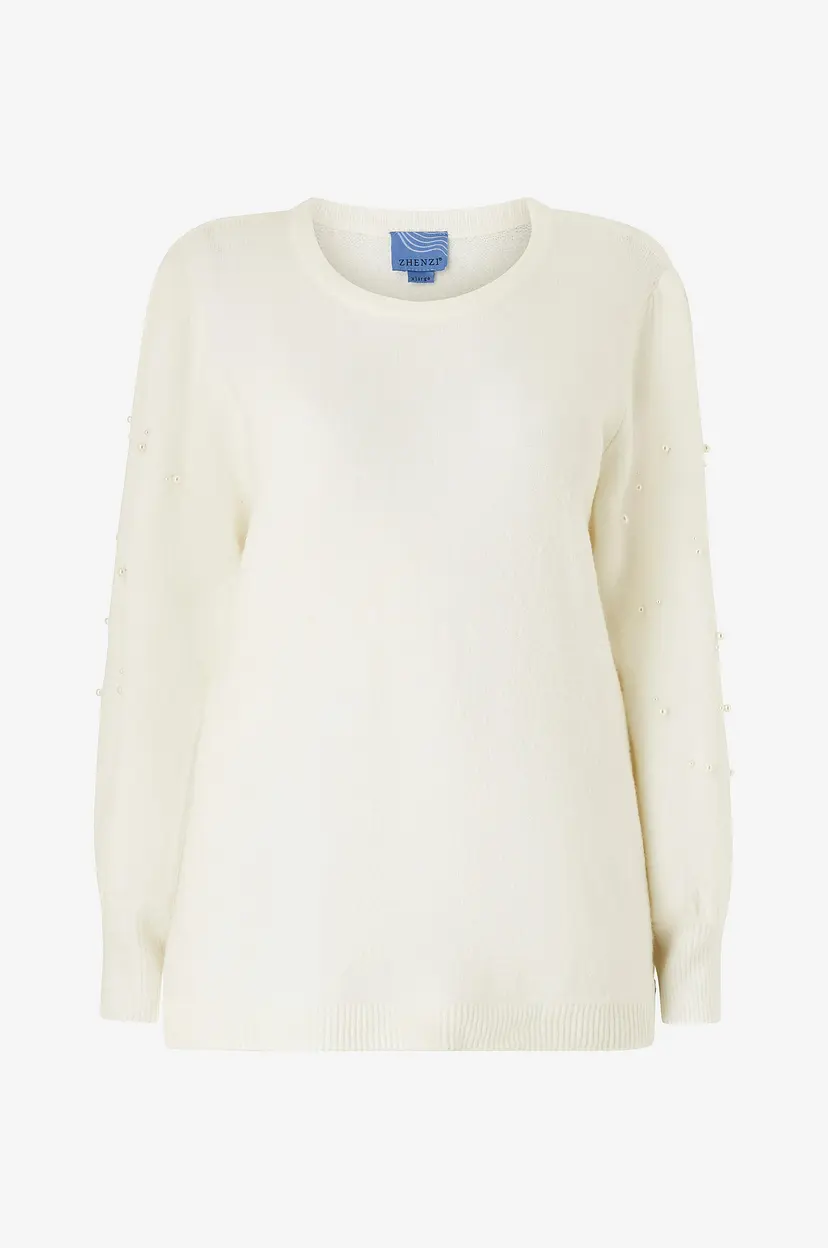 Zhenzi Genser Faun 684-Pullover L/S - Hvit