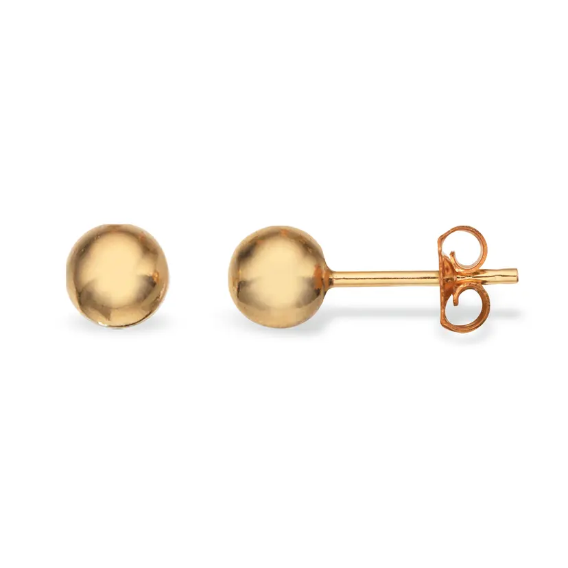Scrouples Scrouples - 8 karat guld kugle ørestikker, 7mm - 9393s