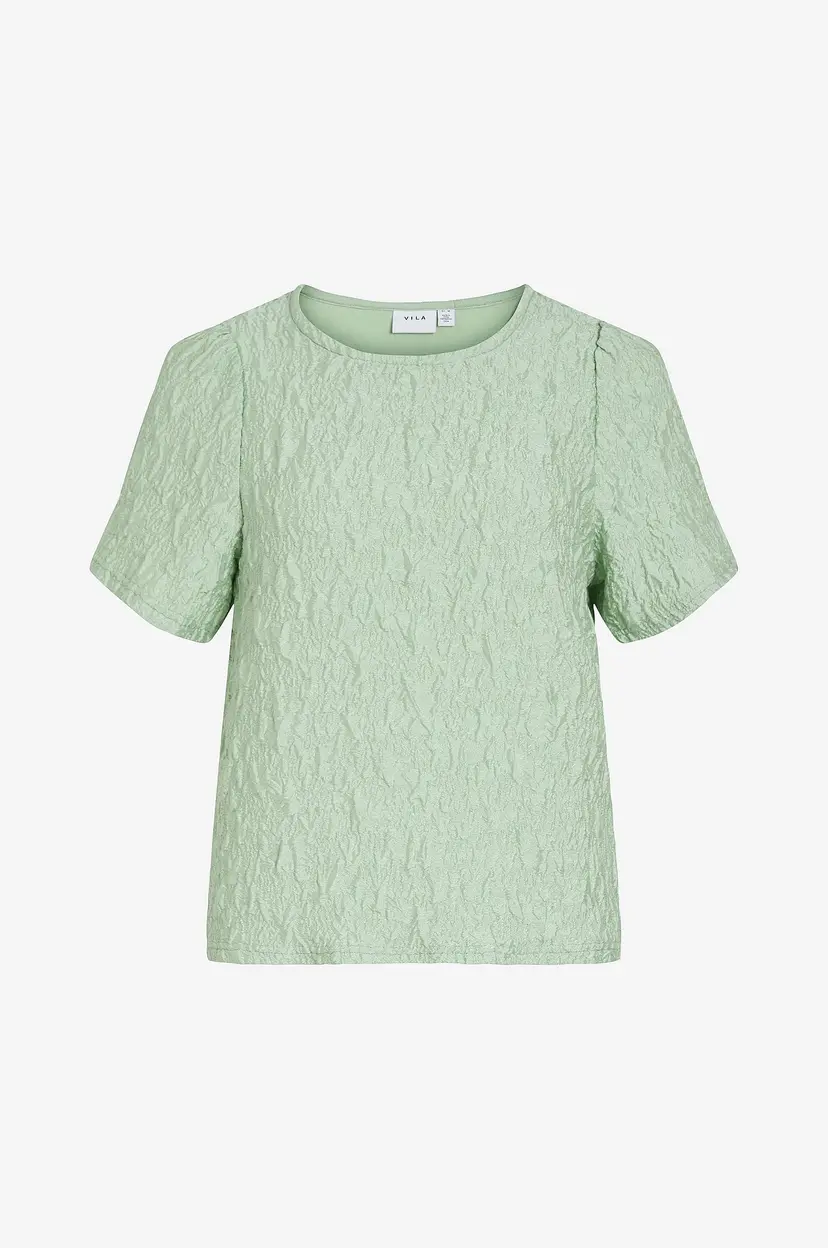 Vila Topp viSophia O-neck S/S - Grønn