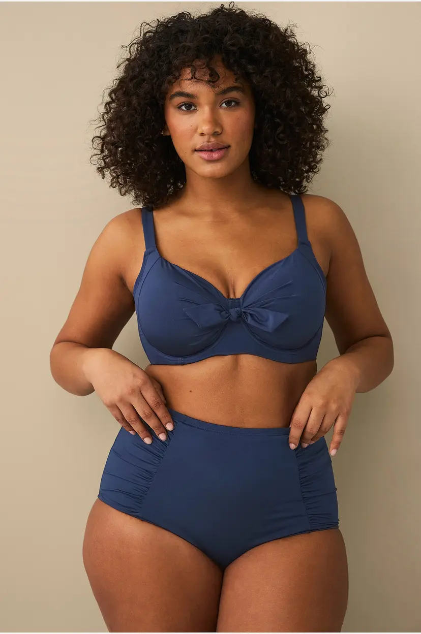 Ellos Plus collection Bikini-BH med bøyler - Blå