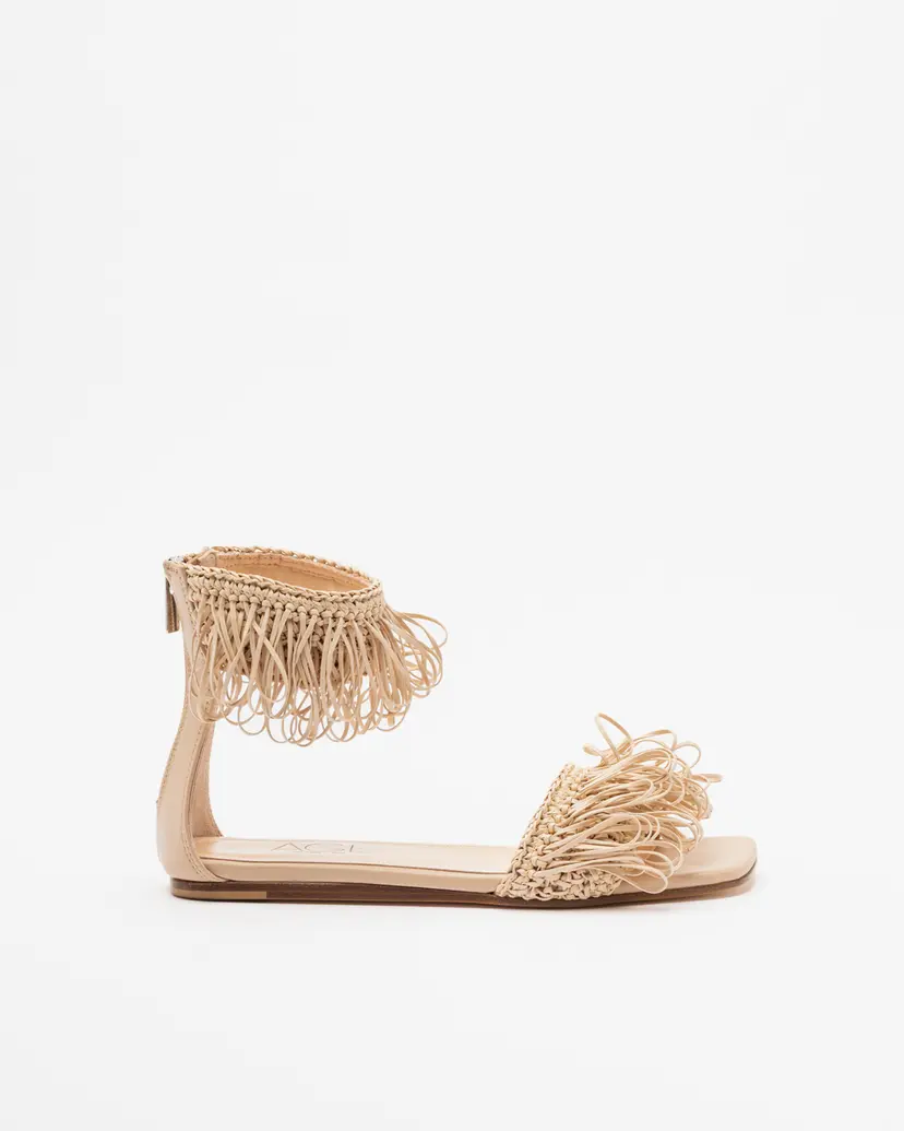 Agl AGL ELSY FRINGE Beige Flat sandals