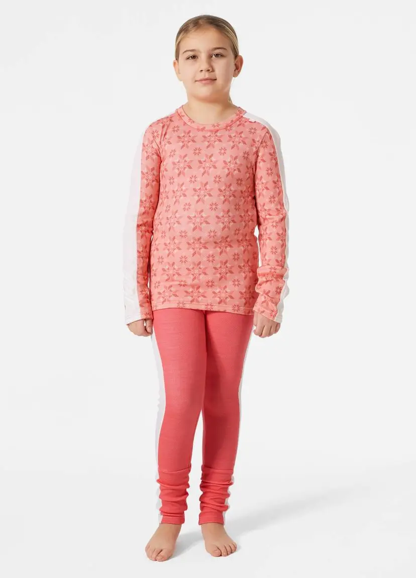 Helly Hansen Helly Hansen Graphic Lifa Merino Ullsett Sunset Pink (176 /16 år)